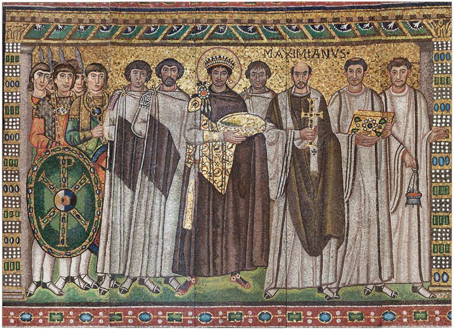 Mosaic image of Justinian