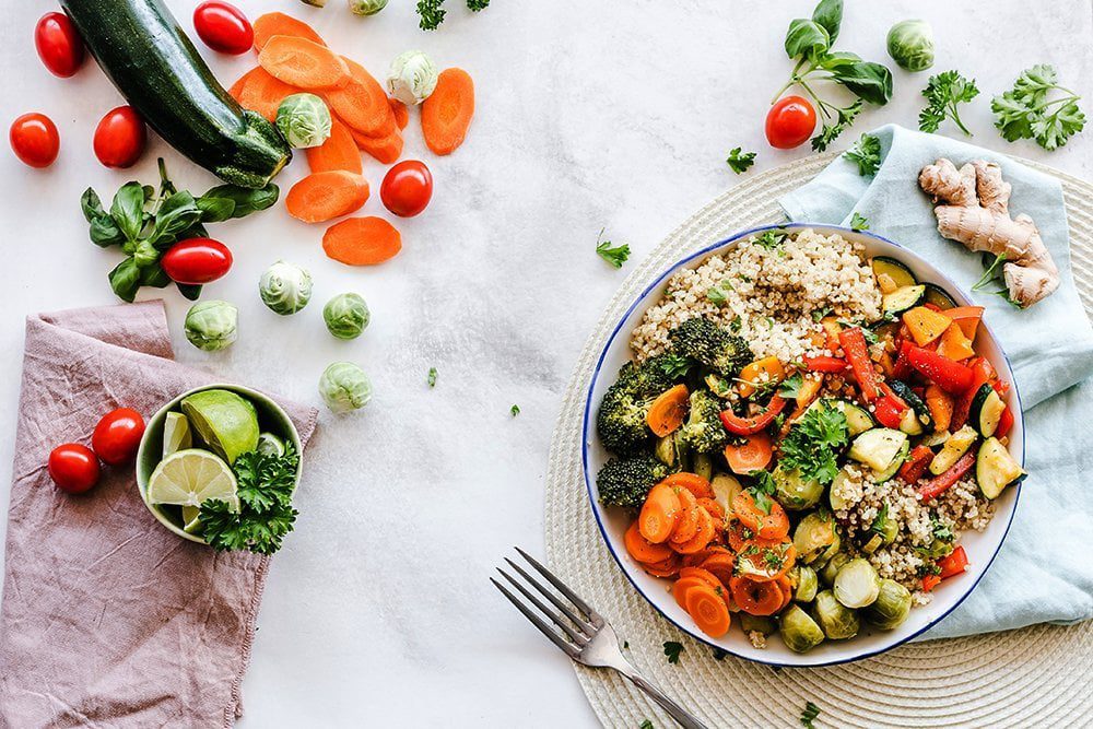 healthy bowl on table