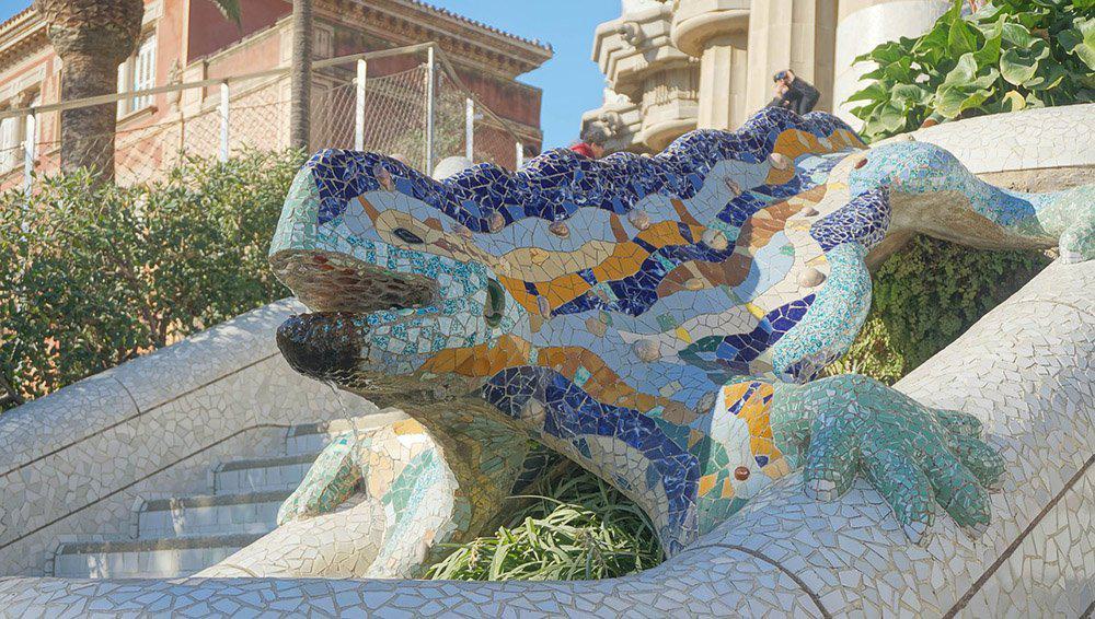 lizard in Park Guell Barcelona