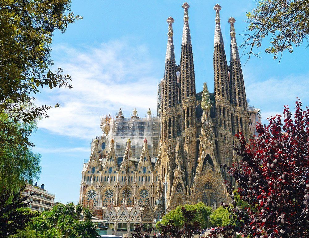 The Church of Sagrada Familia Barcelona