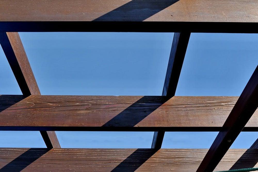 teak support beams