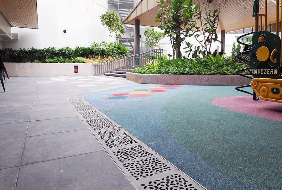 tampines mall trench grates