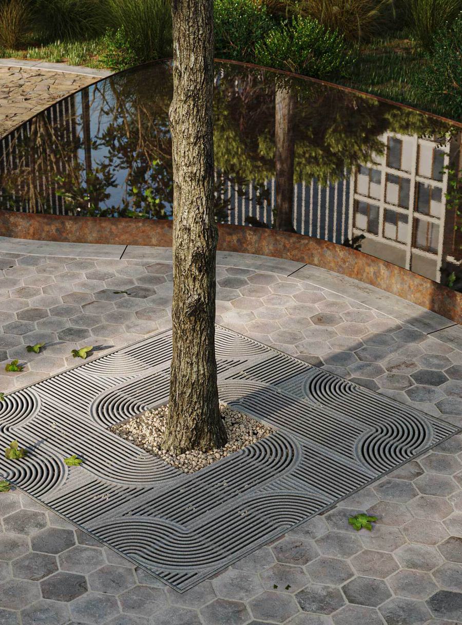 Tree Crates Decorative Stone Tree Grates | Custom & ADA Compliant Tree Grates