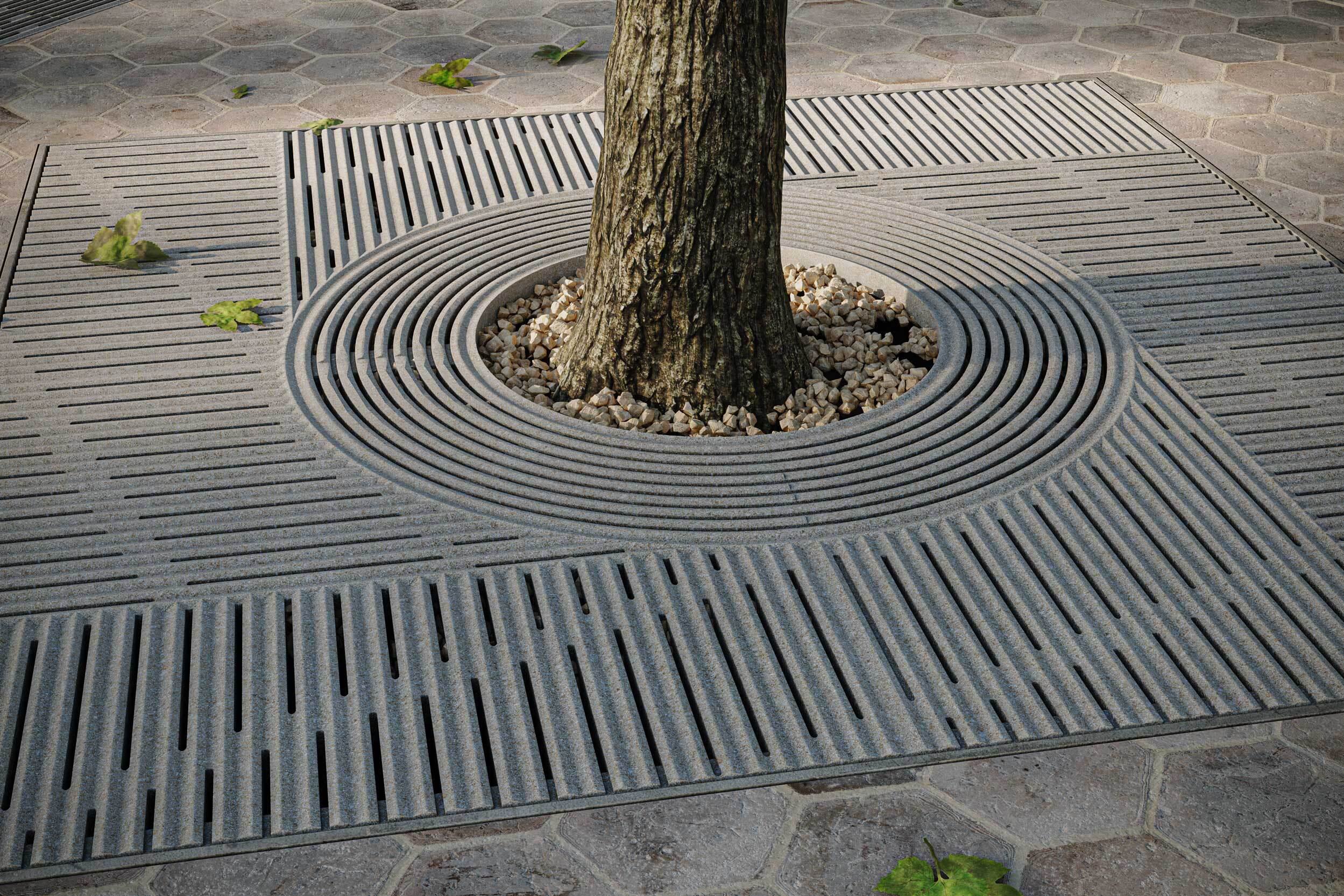 Tree Gratig Zen Tree Grate Collection | Jonite® Tree Grates